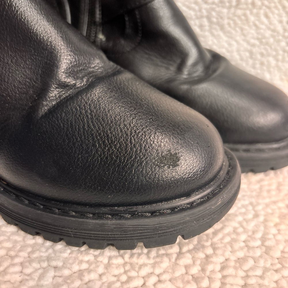 DV by Dolce Vita Black Motorcycle Boots with Buckle Straps - Picture 14 of 14